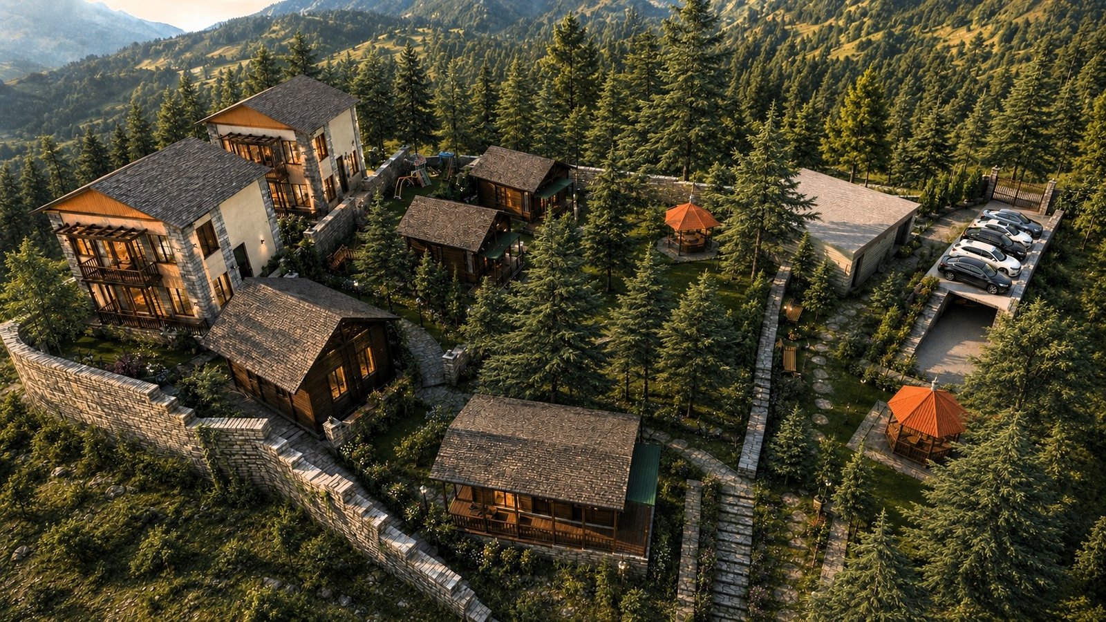 Resort — aerial masterplan