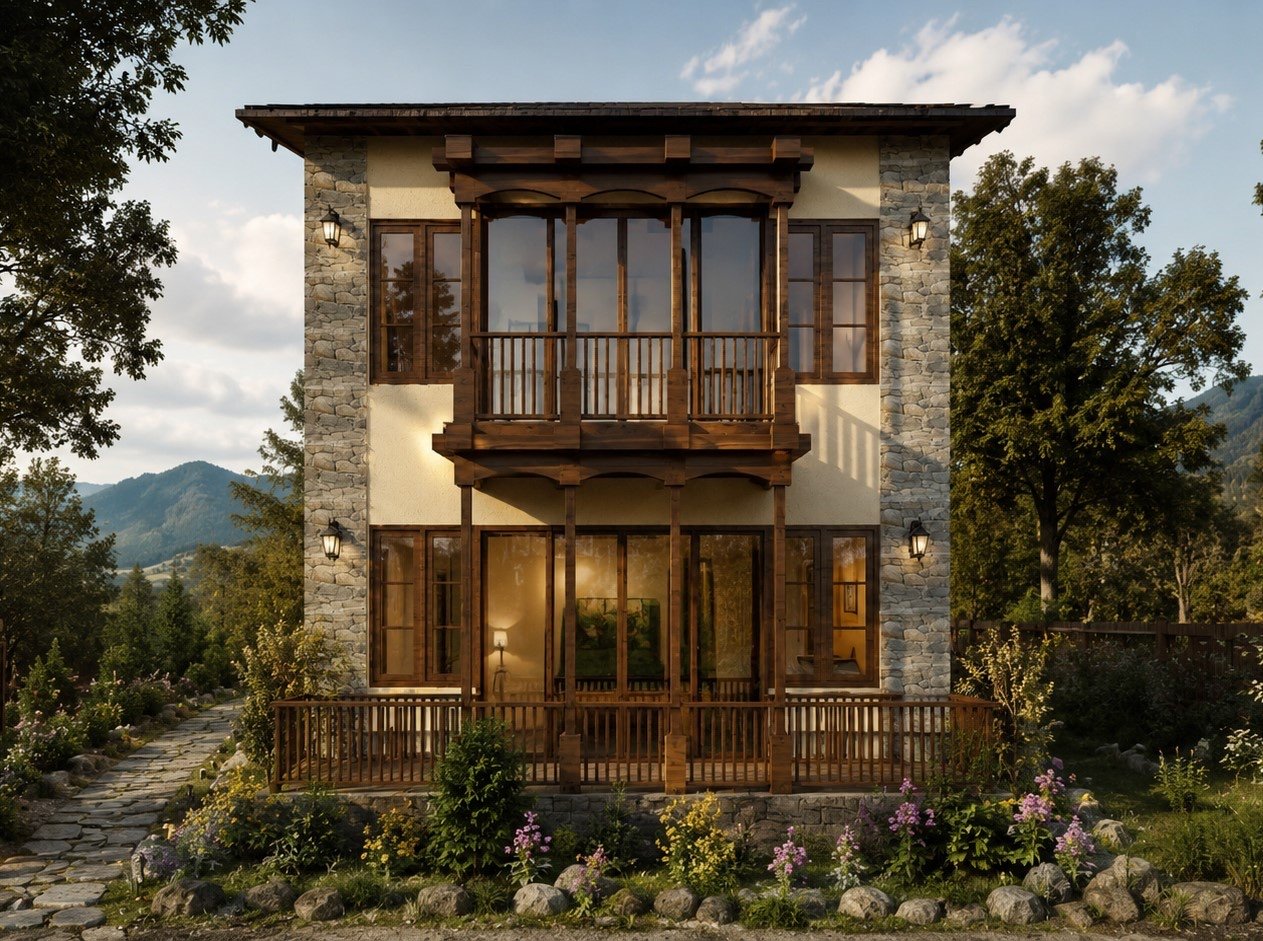 Resort — timber cabin
